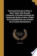 SPA-CARTA PASTORAL QUE EL ILMO