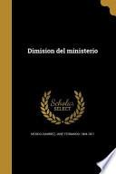 SPA-DIMISION DEL MINISTERIO