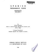 Spanish programmatic course workbook