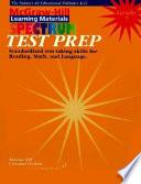 Spectrum Test Prep Grade. 8