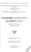 Standard Commodity Classification.--Supplement to Vol. II.