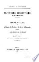 Statistique Pénitentiaire