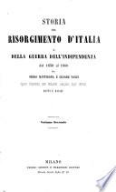 Storia del Risorgimento d'Italia e della Guerra dell'Indipendenza dal 1850 al 1860