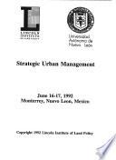Strategic Urban Management