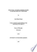 Structural and Metal-binding Studies of Preorganized Polythioethers