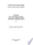 Studi di letteratura ispano-americana