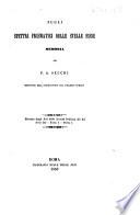 Sugli spettri prismatici delle stelle fisse. Memoria ... Estratta dagli Atti della Società Italiana dei XL. serie III. tomo I. parte I.