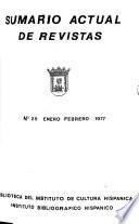 Sumario actual de revistas
