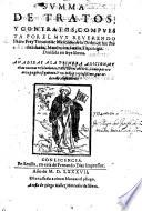 Summa de Tratos, y Contratos ... Añadidas a la primera adicion muchas nuevas resoluciones y dos libros enteros, etc