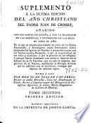 Suplemento á la última edicion del Año christiano