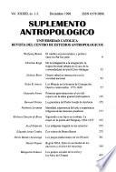 Suplemento antropológico