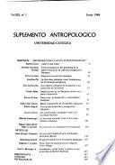 Suplemento antropológico