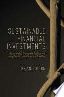 Sustainable Financial Investments
