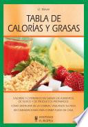 Tabla de calorías y grasas