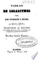 Tablas de logaritmos para los números y senos