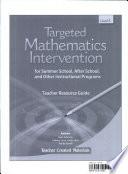 Targeted Math Intervention: Nivel K (Level K) Kit (Spanish Version)