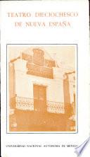 Teatro dieciochesco de Nueva España