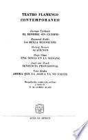 Teatro flamenco contemporaneo
