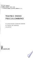Teatro indio precolombino