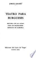 Teatro para burgueses