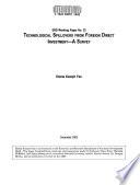 Technological Spillovers from Foreign Direct Investment