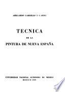 Técnica de la pintura de Nueva España