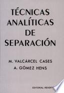 Técnicas analíticas de separación