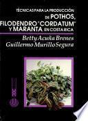 Técnicas Para la Producción de Pothos, Filodendro cordatum Y Amaranta en Costa Rica