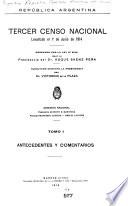 Tercer censo nacional levantado el 10 de junio de 1914 ...