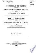 Tercera conferencia sobre la educación literaria de la mujer