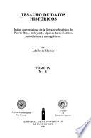 Tesauro de datos históricos: N-R