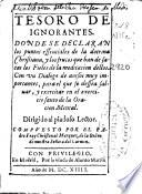 Tesoro de ignorantes