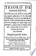 Tesoro de Ignorantes