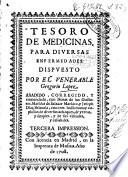 Tesoro de medicinas para diversas enfermedades