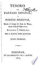Tesoro del Parnaso español, poesias selectas castellanas, desde el tiempo de Juan de Mena hasta nuestro días