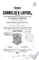 Tesoros de Cornelio á Lápide