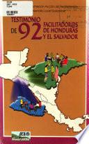 Testimonio de 92 Facilitadoras de Honduras Y El Salvador
