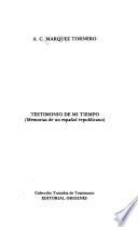 Testimonio de mi tiempo
