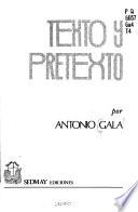 Texto y pretexto