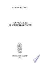 Textos chujes de San Mateo Ixtatán
