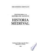 Textos para la historia de Alicante