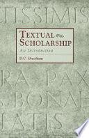 Textual Scholarship