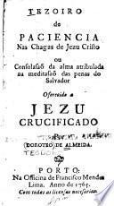 Tezoiro de paciencia nas chagas de Jesu Cristo