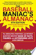 The Baseball Maniac's Almanac - 6th Edition