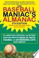 The Baseball Maniac's Almanac