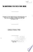 The Constitution of the State of New Mexico