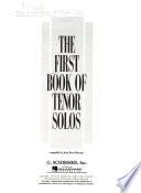 The First Book of Tenor Solos