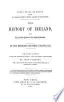 The History of Ireland from the Earliest Period to the English Invasion