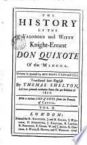 The History of the Valorous and Witty Knight-errant Don Quixote of the Mancha,2