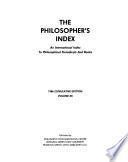 The Philosopher's Index